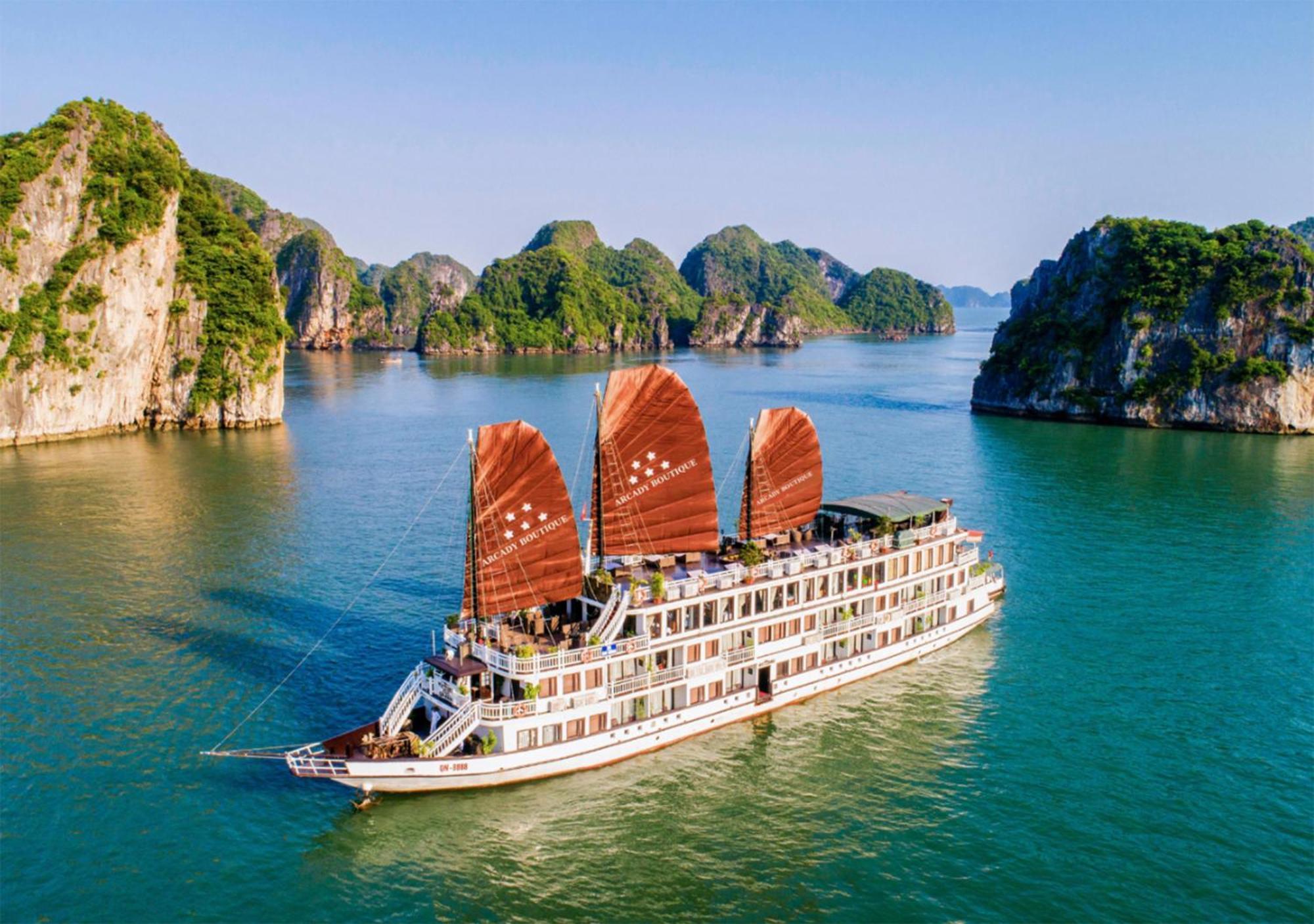 Arcady Boutique Cruise Hotel ฮาลอง ภายนอก รูปภาพ
